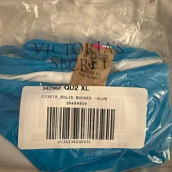 Victoria’s Secret Swim LARGE+XL NRAND NEW Ruched Front Bikini Bottom V.S. - Picture 5 of 5